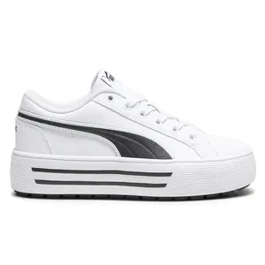 PUMA Womens Kaia 2.0 Platform Sneakers Shoes Casual - White