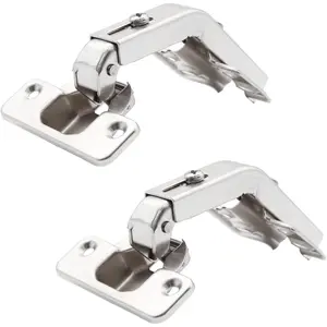 2 count 135  Corner Cabinet Hinges, Lazy Susan Hinge, Concealed Frameless Non-Soft Close Hinge, for Kitchen, Cupboard, Door, Closets