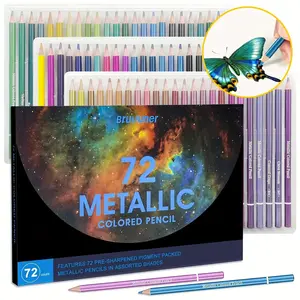 72-in-1 Oil Colored Pencil Set 72 Color Painting Colored Pencils Pre-Sharpened Tips Lightweight Wooden Art Pencils Suitable for Painting, Sketching, Crafts