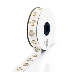 Golf Grosgrain Ribbon – 1" Wide, 25 Yards – Sports-Themed Printed Ribbon Made in Colombia