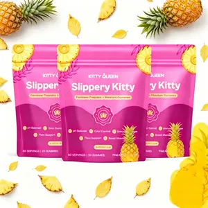 Slippery Kitty Feminine Gummies | Slippery Elm Balances pH, Boosts Moisture & Eliminates  Recommended Slippery Kitty Feminine Probiotic Gummies  – Slippery Elm All-In-One Intimate Wellness Supplement, Vegan Gluten-Free 60 Gummies