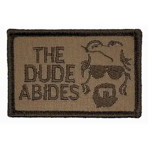 Big Lebowski The Dude Abides Patch [Hook Backing - L8]
