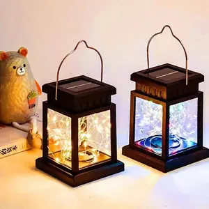 Solar-Powered LED Fairy Light Lanterns, Outdoor Hanging And Tabletop Decorative Lights, Warm White/Colored String Lights, Outdoor Landscape Lighting, Suitable For Lighting On Patios, Gardens, Yards, Porches, Holiday Parties, And Garden Ornaments.