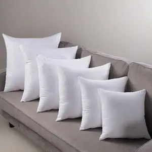 50cmx50cm Comfortable Pillow Insert, Fits 45cm Cushion Cover, 2/4pcs Square Pillows, Sofa Backrest, Brushed Fabric