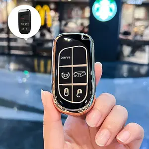 Car Remote Key Cover Case Shell for Jeep Commander Grand WK2 KL BU MP Dodge Chrysler 200 300C Protection Accessories Key Fob Protector