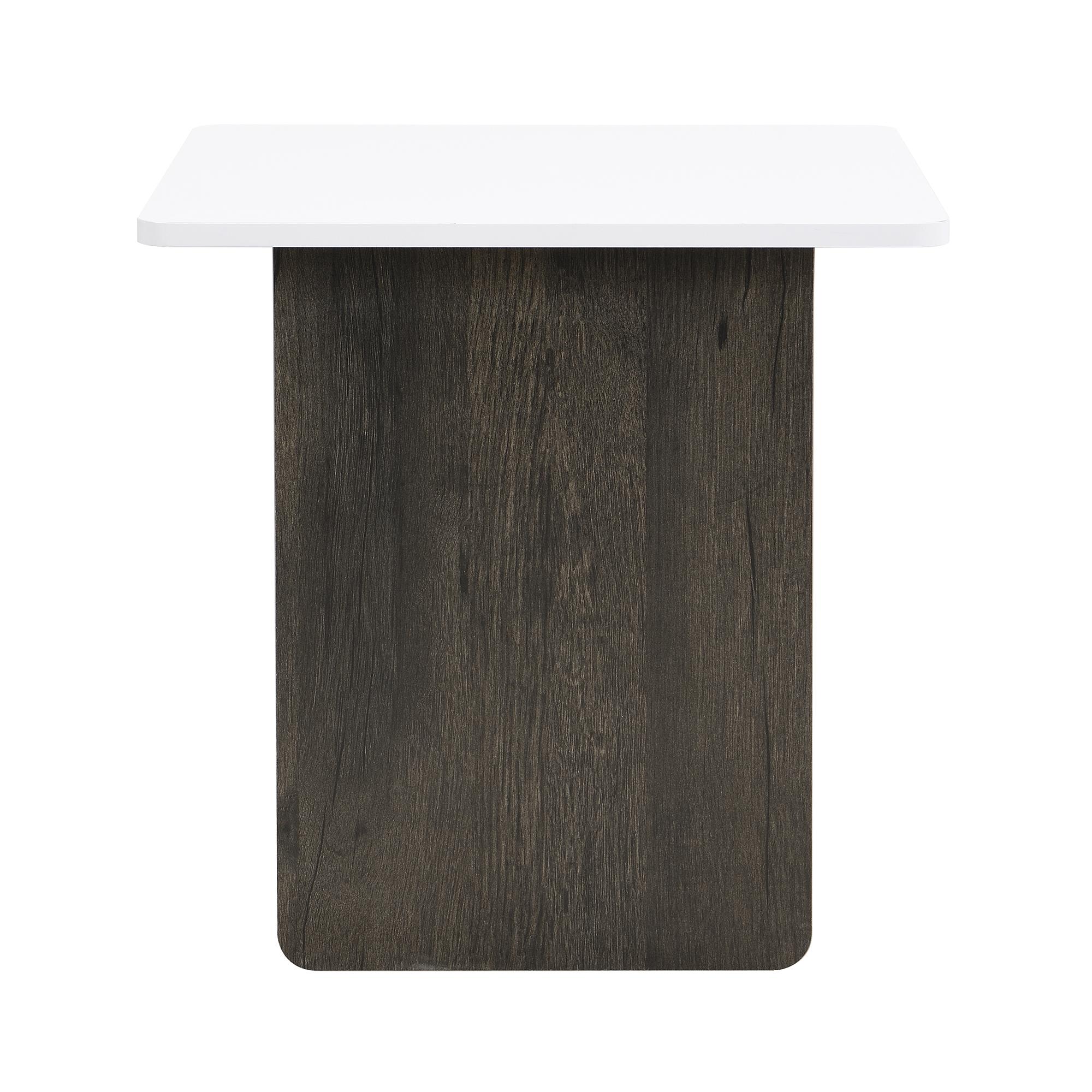 Modern Light Luxury Coffee Table Set of 2, Small Square Coffee End Table with Spacious Top, Center Table for Living Room