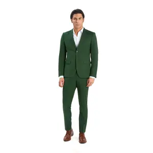 Forest Green 2 Button Suit by Mensuits.com