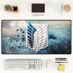 [Sale Up To 50%] Attack on Titan Wings of Freedom Desk Mat Gaming Mouse Pad