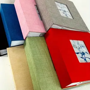 200 Slots Photo Album Made of 6-Inch Linen Fabric, Perfect for Organizing Memories, Durable and Stylish Storage Solution