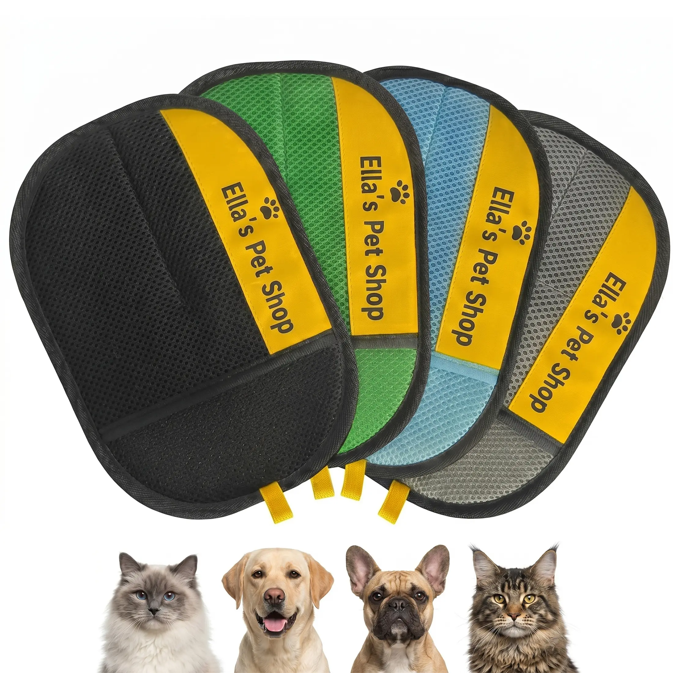 Premium Double Sided Pet Hair Remover Glove, Double.Reusable Dog & Cat Fur Cleaner Brush for Furniture, Carpet & Car Seat,Washable Lint Roller Alternative.For Gift[Upgraded Design/More Colors]