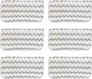6 Pack Shark Steam Mop S1000 S1000A S1000C S1000WM S1001C Pads Set Washable Replacement Microfiber Mop Pads