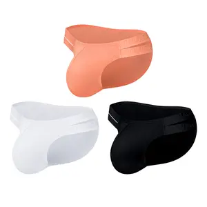 Men's Double Waistband Triangle Underwear Hollow Breathable Bold Lift Sporty Briefs