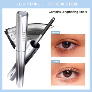 JUDYDOLL 3D Curling Eyelash Iron Mascara, Black & Brown, Curling & Lengthening, Long-Lasting, Waterproof, Smudge-Proof, 24-Hour Wear, Natural Extension, Thickening Effect, Ultra Fine Volumizing Mascara, Cosmetics, Makeup, Summerwins