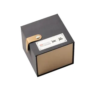 Jianzhan Gift Set Bamboo-Finish Packaging Box Tea Cup Wooden Box Velcro Storage Box Ceramic Cup Pouch Wholesale Ceramic Gift Box