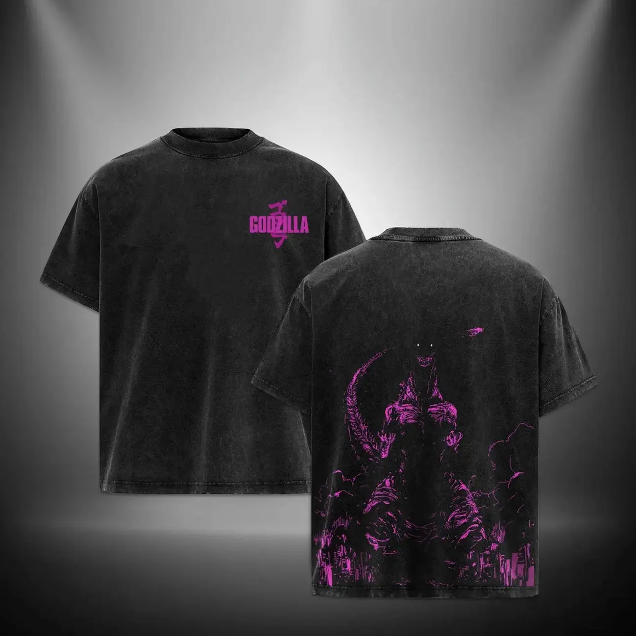 Shin Godzilla T-Shirt – Retro Movie Graphic Tee with Double-Sided Print, Unisex Classic Casual Cotton Shirt, Perfect Gift for Horror Movie Fans