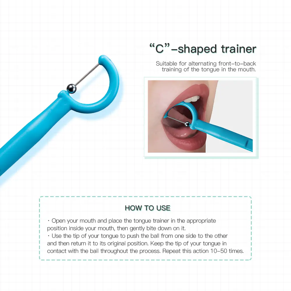 Tongue Trainer Set 3pc – Speech & Oral Motor Exercise Tool for 