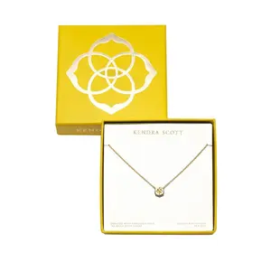Kendra Scott Riley Peridot 14K Gold Over Brass Pendant Necklace - Green: Lobster Claw Clasp, 19" Length