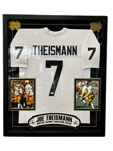 Joe Theismann Signed Go Irish Inscription Notre Dame College Jersey (FSJ)