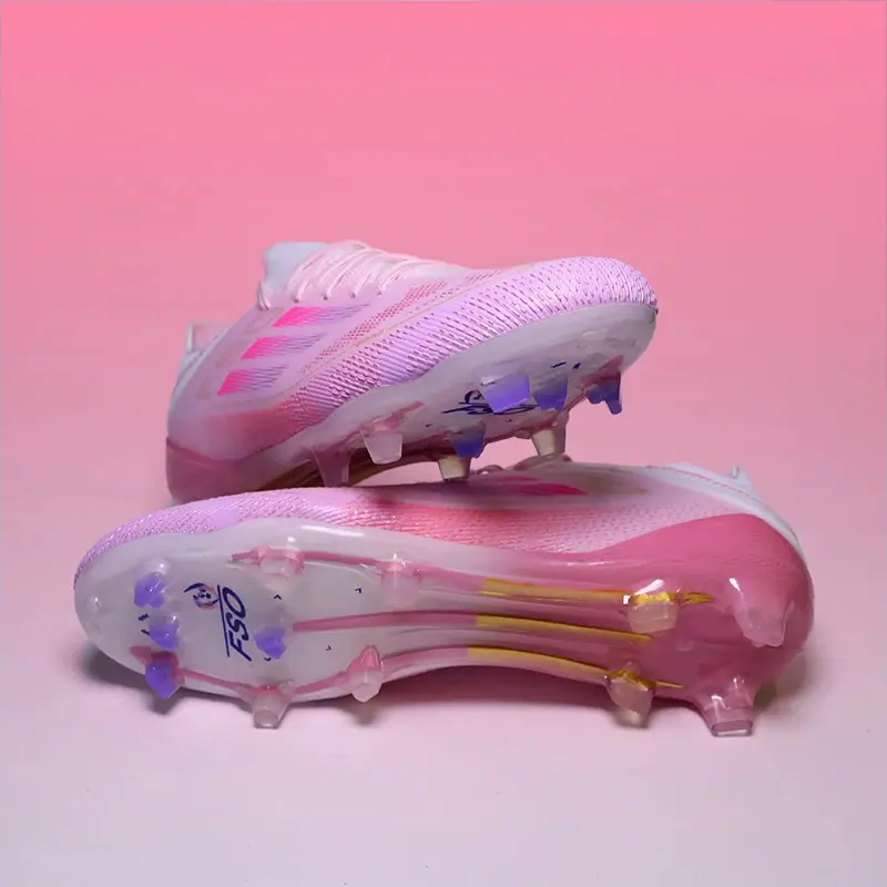 Professional F50 Soccer Cleats – FG/TF Studded Football Boots for Men Women, Durable Comfortable Shoes for Grass Training & Competition