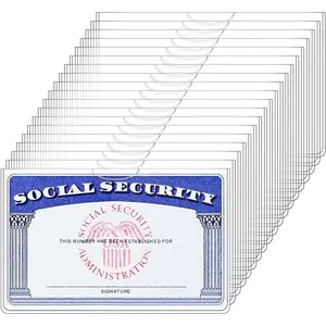 Social Security Card Holder/Social Security Card Protector Sleeve