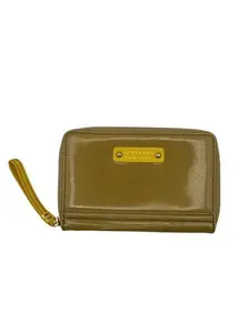 Pre-owned BURBERRY Leather Wallet Beige Medium Zippy Perfect For Daily Use