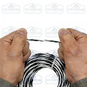 Gasoline Brushcutters Acssories Square Spiral Cutting Rope 3.0mm Trimmer Line for Brush Cutter Head 3.0mm X 15m Nylon Cutting Rope, Durable Replacement String, Gasoline Trimmer Accessory, Square Spiral Cut