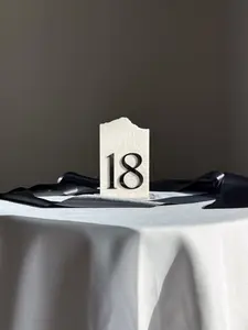 3D Marble Stone Table Numbers