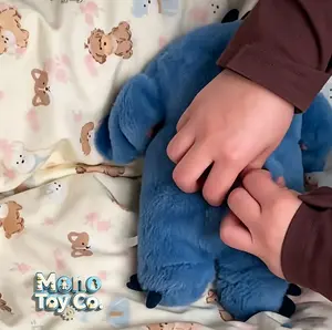 New Blue Soothing Music Breathing Plush Toy Sleep Aid Companion Doll Sensory Gift