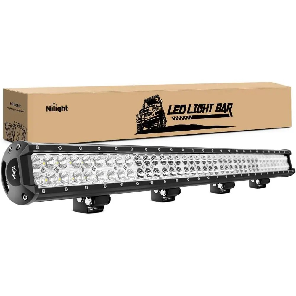 Nilight 36In LED Light Bar, 234W Combo Beam, Adjustable Aluminum Alloy Sliding Bracket, 12V-24V Flood Lights for Truck Off-Road Driving, Flood Light