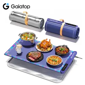 [RGB Edge] GAIATOP Party Buffet Food Warmer, Electric Warming Mat with 6 Temp Levels, Kitchen & Home Gathering Gift