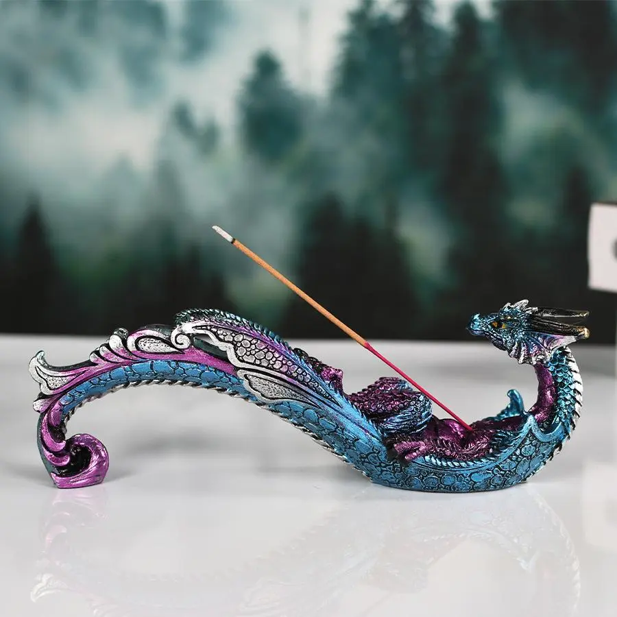 Dragon Design Incense Burner, Creative Incense Holder, Decorative Ornament for Home Living Room Bedroom Yoga, Aroma Fragrance Scent