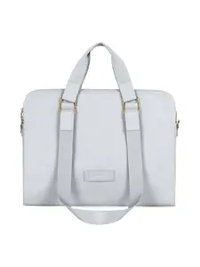 Women's PU Leather Laptop Bag, 15.6 Inch Business Briefcase, Stylish Office Tote, Portable Handheld Computer Case for Daily Use