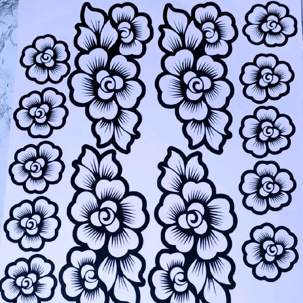 Bridal Henna Stencil - Full Hand Design for Temporary Henna Tattoos - Perfect for Wedding and Party - Affordable and Easy to Use