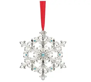 2023 Snow Majesty Ornament, 19Th Edition, 0.30, Metallic Snowflake Steel Decor Decoration