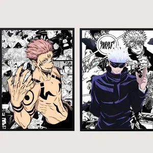 Jujutsu Kaisen Poster, Gojo Satoru Poster, Itadori Yuji x Ryomen Sukuna Poster