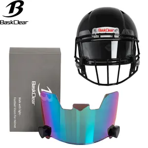Clear Football Visor,Football Visors for Helmet,Football Helmet Visor Fits Adult & Youth Football Helmets, Anti-Fog, Scratch Resistant Clear Visor Football Face Shield
