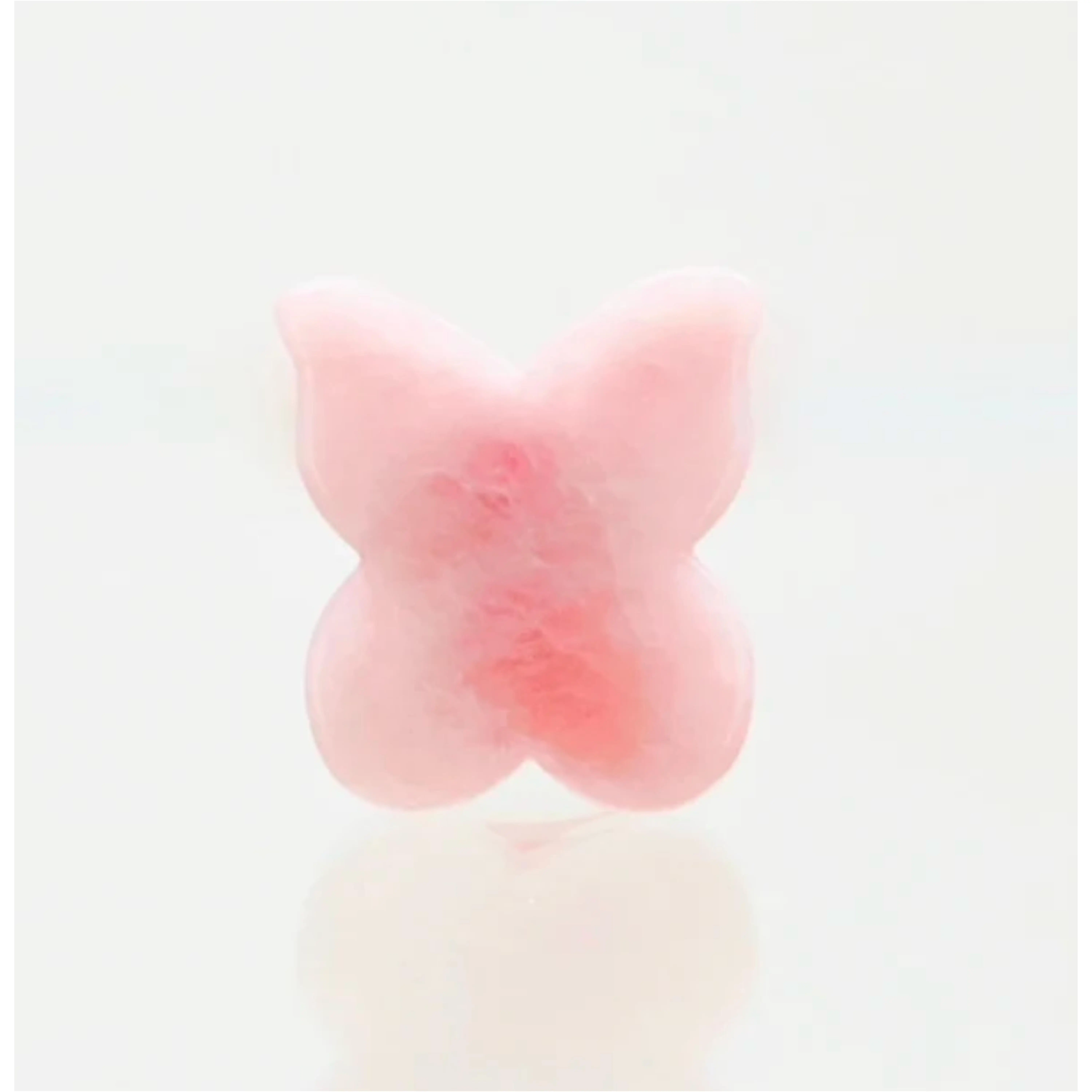 Rose Quartz Butterfly Gua Sha