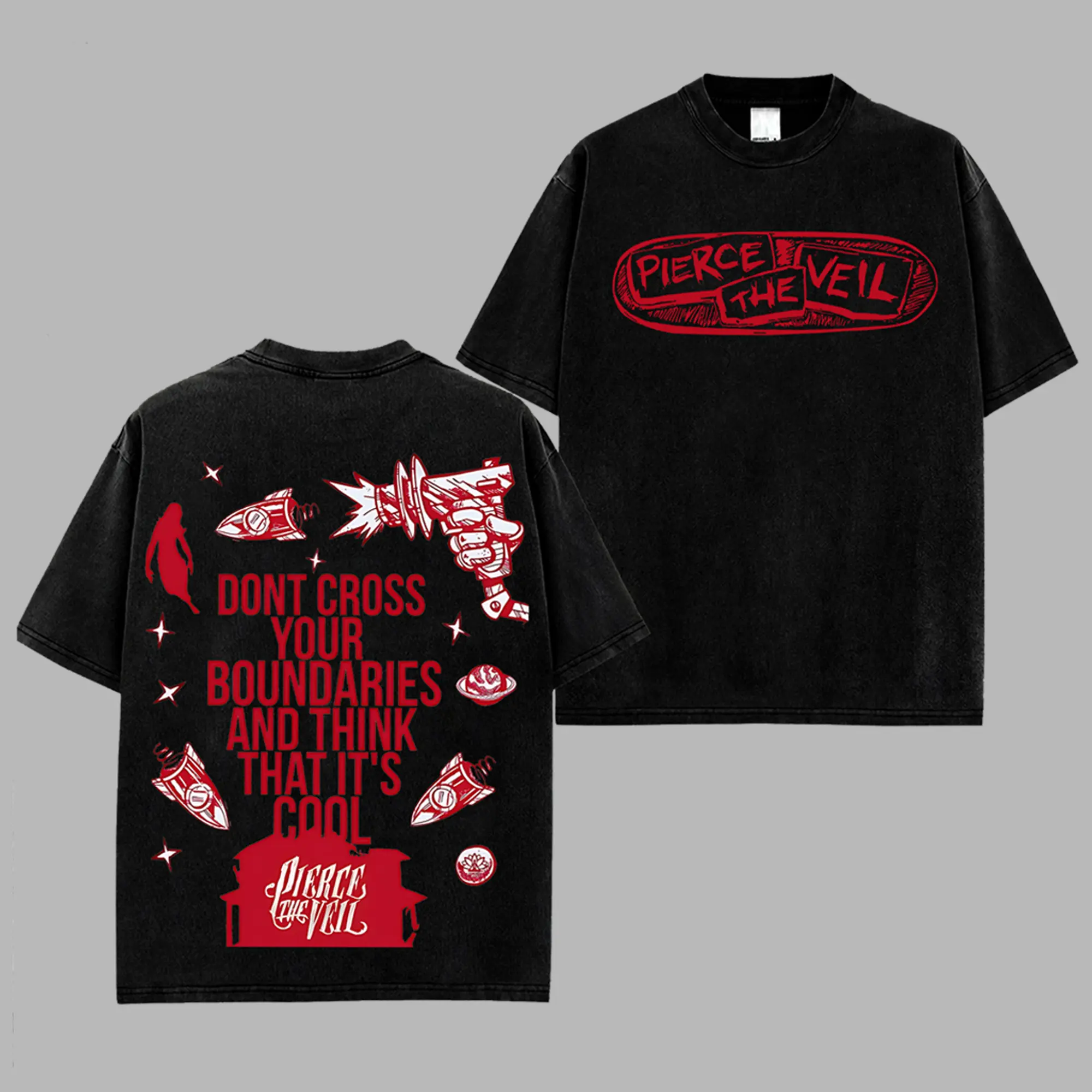 [$$$MANLIFE] Pierce The Veil Band 'Misadventures' Retro Unisex 100% Heavyweight Cotton T-Shirt, I Can't Hear You World Tour 2025 Shirt Hoodie, Classic Post Hardcore Hoodie Tshirt, Alternative Streetwear Essential for Rock Lovers