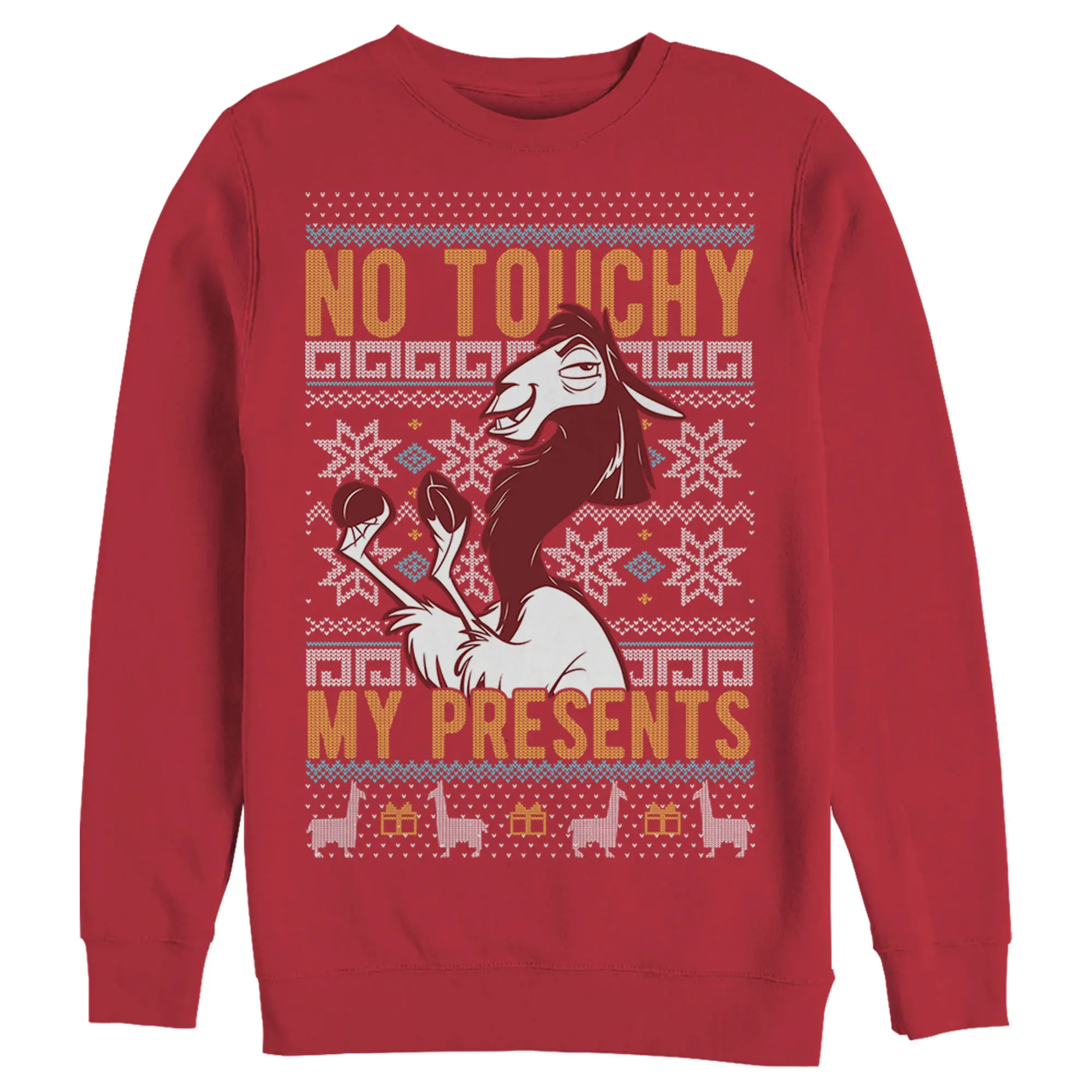 Men's Disney The Emperor's New Groove Kuzco No Touchy Sweatshirt
