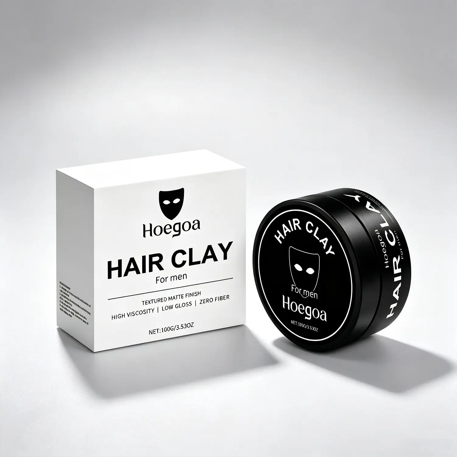Hair Clay for Men Matte Hair Styling Paste Texturizing Clay Lightweight Formula Flexible Hold Natural Volume Easy to Apply Daily Grooming 100g