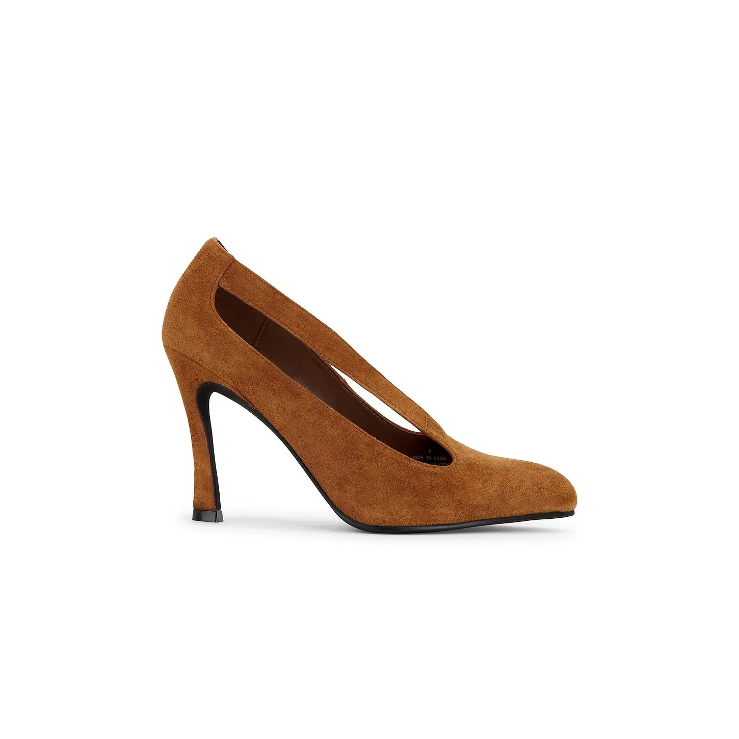 Jeffrey Campbell Managed Pump in Dark Tan Suede
