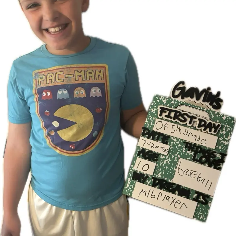 Personalized "First Day of School" Photo Board – Custom Back-to-School/Last Day  Sign for Kids Decor