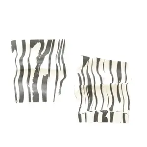 LYNDSAY- Zebra Striped  Statement Earrings