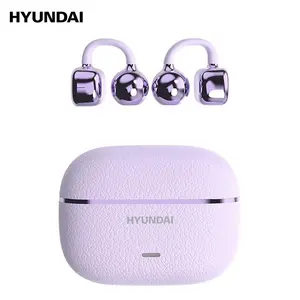HYUNDAI C03 Clip On Wireless Headphones with Bluetooth 6.0 for Faster, Stable Connection, DT6.0 Pulse Directional Tech, 360° ACS Panoramic Sound, IPX5 Waterproof Audio Earbuds for Music & Calls, Comfortable for Sports, Compatible with Android & iOS