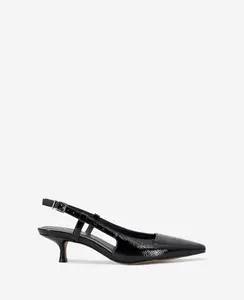 Martha Patent Slingback Kitten Heel