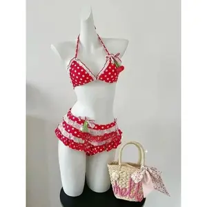 Women's 2026 Trendy High-Waisted Bikini Swimsuit Set - Soft Polyester, Breathable Swimsuits for Summer Beach Vacation (Multi-Size)