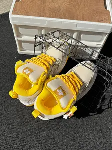 New Lemon Plaid Canvas Shoes, Comfortable Casual Low Top Sneakers, High-Style Daily Wear Sporty Footwear