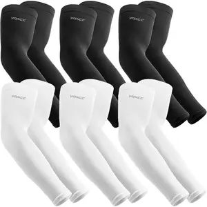 6 Pairs Arm Sleeves | Cooling UV Sun Protection |  Compression Sleeves | for Men Women