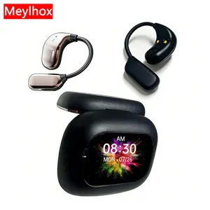 Real-Time AI Translation Earbuds 156+ Languages Translator Earphones, Audifonos Traductores Inglés Español, Bluetooth 5.4, OWS Open Ear & LCD Touch, Translating Device for Travel Meetings Learning