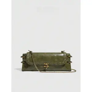 Fashionable Versatile Shoulder Bag, Crossbody Bag, Clutch Bag, Bull Bag